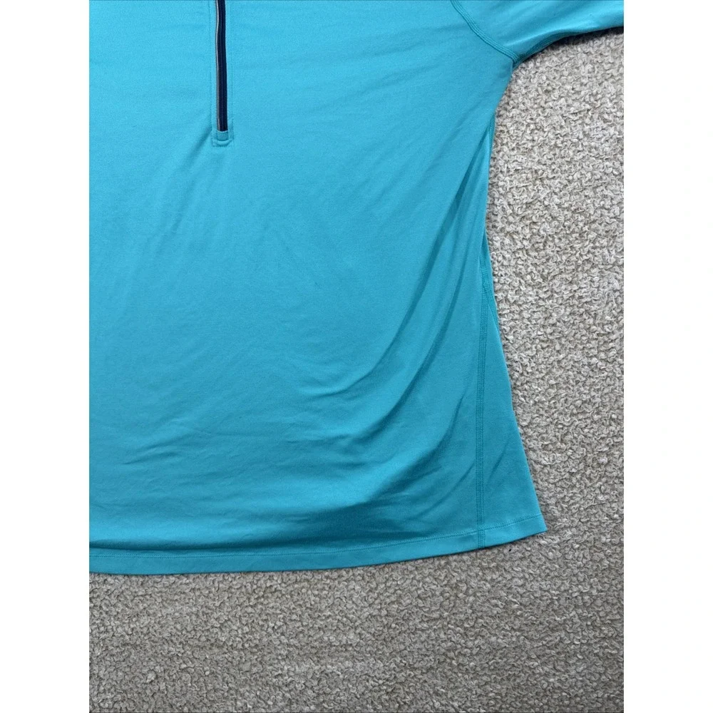 Nike Element 1/4 Zip Running Top Mens XL Aqua Blue Dri-Fit 684523-301